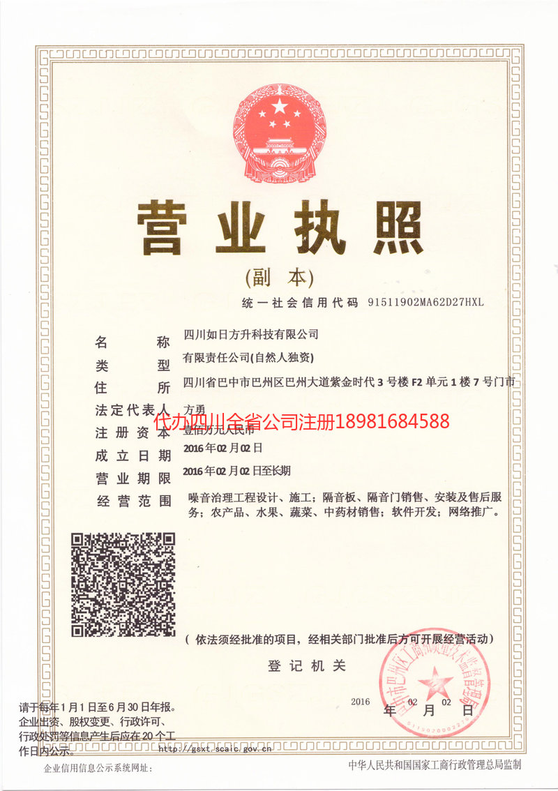 广水广水如日方升科技有限公司