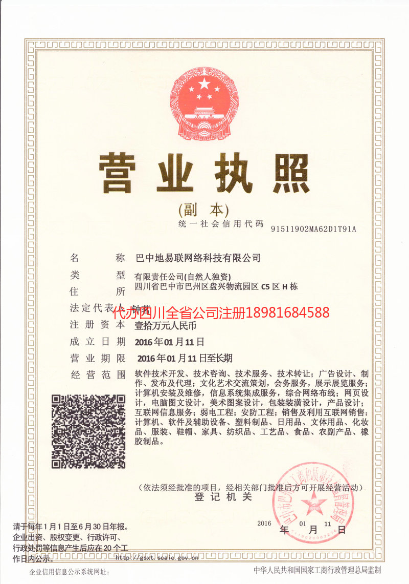 广水广水地易联网络科技有限公司